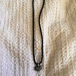 Lagos caviar heart necklace